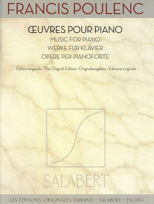 ピアノ 楽譜 プーランク | ピアノ作品集 | Oeuvres pour piano 1