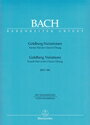 ピアノ 楽譜 J.S.バッハ ゴールドベルク変奏曲 運指付き Goldberg-Variationen BWV 988 mit Fingersaetzen