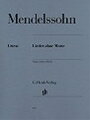 ピアノ 楽譜 メンデルスゾーン | 無言歌集 | Lieder ohne Worte