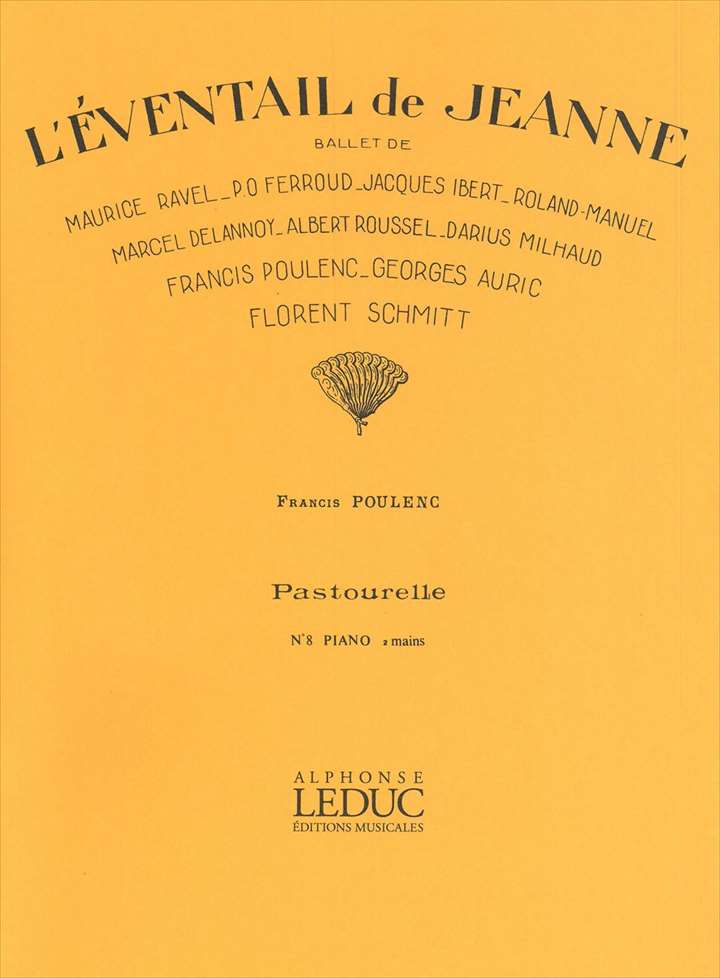 ピアノ 楽譜 プーランク | バレエ「ジャンヌの扇」より パストラーレ | PASTOURELLE (L'EVENTAIL DE JEANNE)