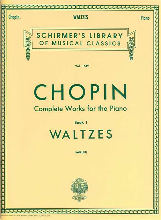 ピアノ 楽譜 ショパン | ワルツ集 （ミクリ校訂版） | Complete Works for the Piano Book 1 WALTZES 