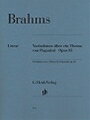 ピアノ 楽譜 ブラームス | パガニーニの主題による変奏曲 作品35 | Variationen uber ein Thema von Paganini Op.35