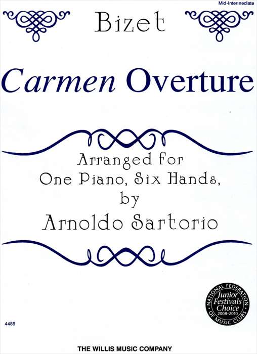 ピアノ 楽譜 ビゼー | カルメン 序曲（1台6手） | Carmen Overture (1P6H)のサムネイル