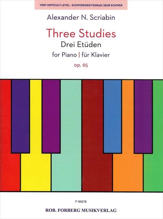 ピアノ 楽譜 スクリャービン | 3つの練習曲　作品65 | 3 Etudes Op.65