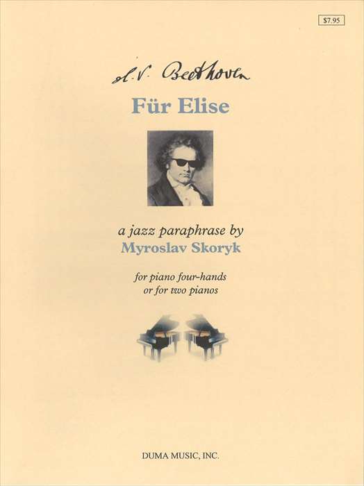 ピアノ 楽譜 スコリク | ベートーヴェン：エリーゼのために　ジャズ・パラフレーズ(1台4手／2台4手) | Beethoven：Fur Elise A Jazz Paraphrase(1P4H／2P4H)