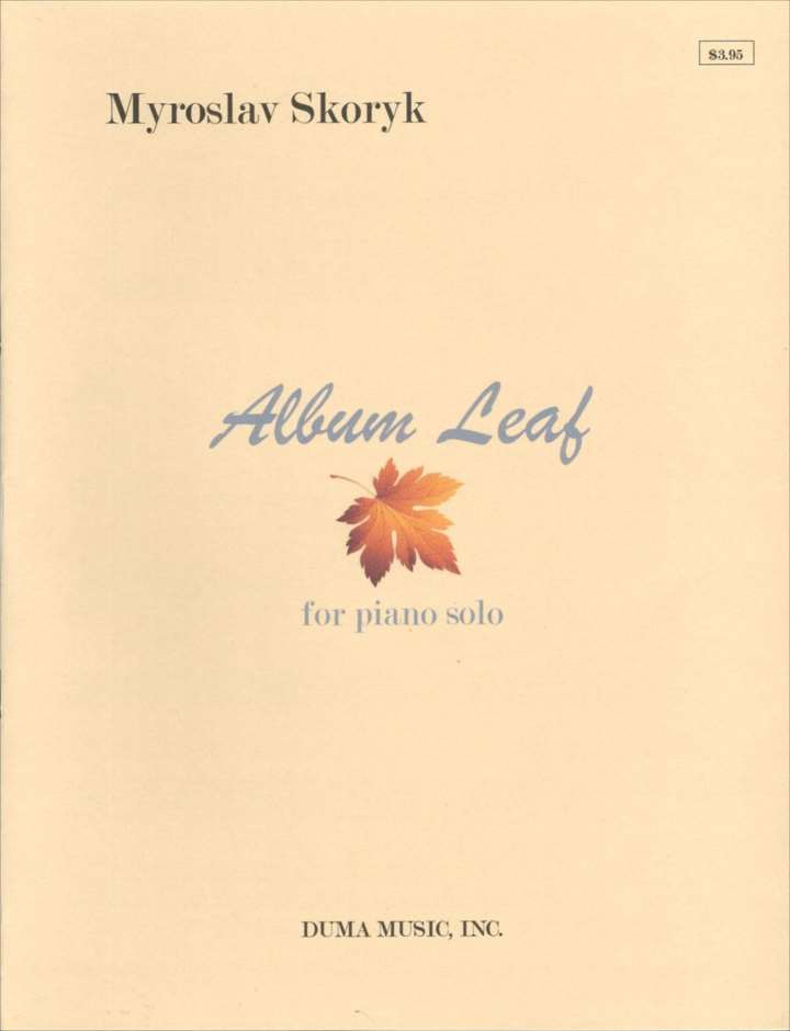 ԥ  ꥯ | Хࡦ꡼ | Album Leaf for piano solo