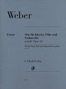ピアノ 楽譜 ウェーバー | フルート、チェロとピアノのための三重奏 ト短調 作品63 | Trio g-moll op.63 (Pf,Fl,Vc)