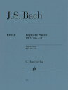 ピアノ 楽譜 J.S.バッハ | イギリス組曲集(全曲) | Englische Suiten BWV806-811