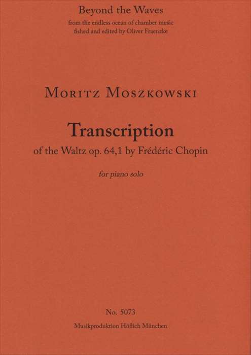ピアノ 楽譜 ショパン＝モシュコフスキ | ワルツ 作品64-1「小犬のワルツ」 (モシュコフスキによる編曲) | Transcription of the Waltz op.64-1