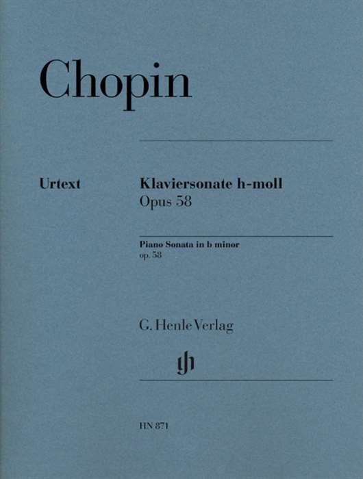 ピアノ 楽譜 ショパン | ピアノソナタ 第3番 ロ短調 作品58 | Klaviersonate h-moll Op.58