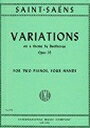 ピアノ 楽譜 サン＝サーンス | ベートーヴェンの主題による変奏曲 作品35 (2台4手) | VARIATIONS on a theme by Beethoven Op.35