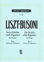 ピアノ 楽譜 リスト‐ブゾーニ | パガニーニによる6つの練習曲より第6番 主題と変奏（ブゾーニ編曲） | Sechs Etuden nach Paganini No.6 Tema mit Variationen
