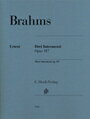 ピアノ 楽譜 ブラームス 3つの間奏曲 作品117 3 Intermezzi Op.117