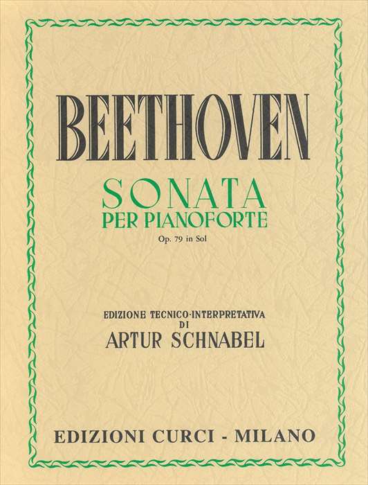 ピアノ 楽譜 ベートーヴェン | ピアノソナタ 第25番 ト長調 作品79（シュナーベル校訂版） | Piano Sonata No.25 (Sonatine) G-dur Op.79 [Alla Tedesca]