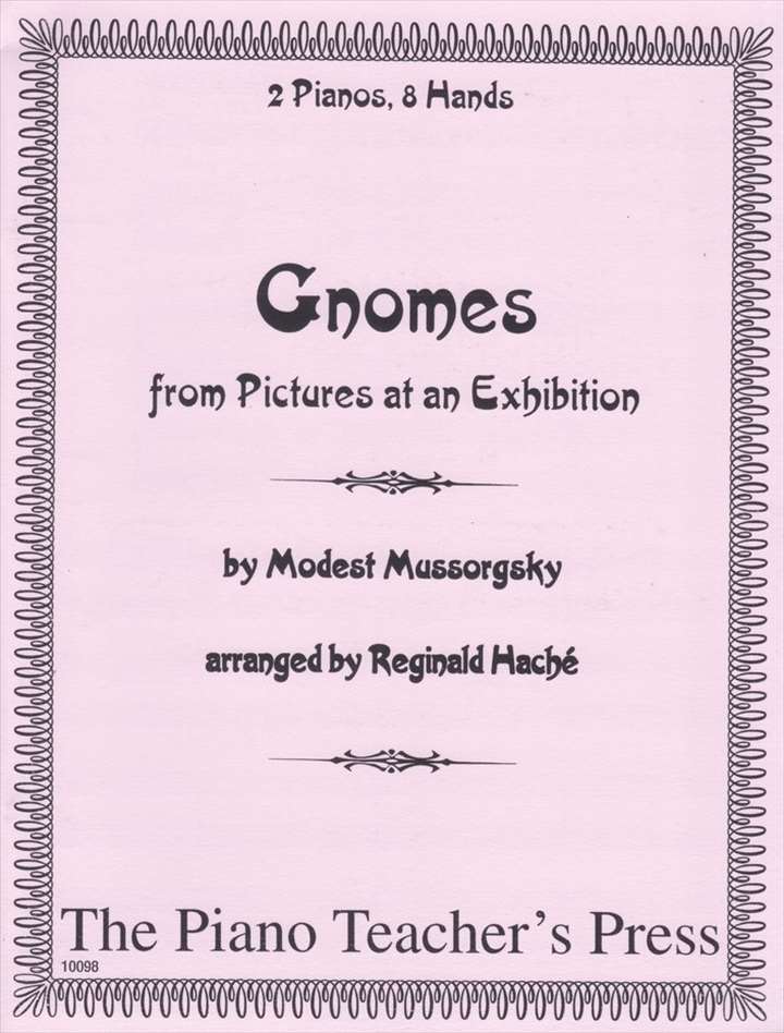 ピアノ 楽譜 ムソルグスキー | こびと「展覧会の絵」より (2台8手編曲) | Gnomes from "Pictures at an Exhibition"