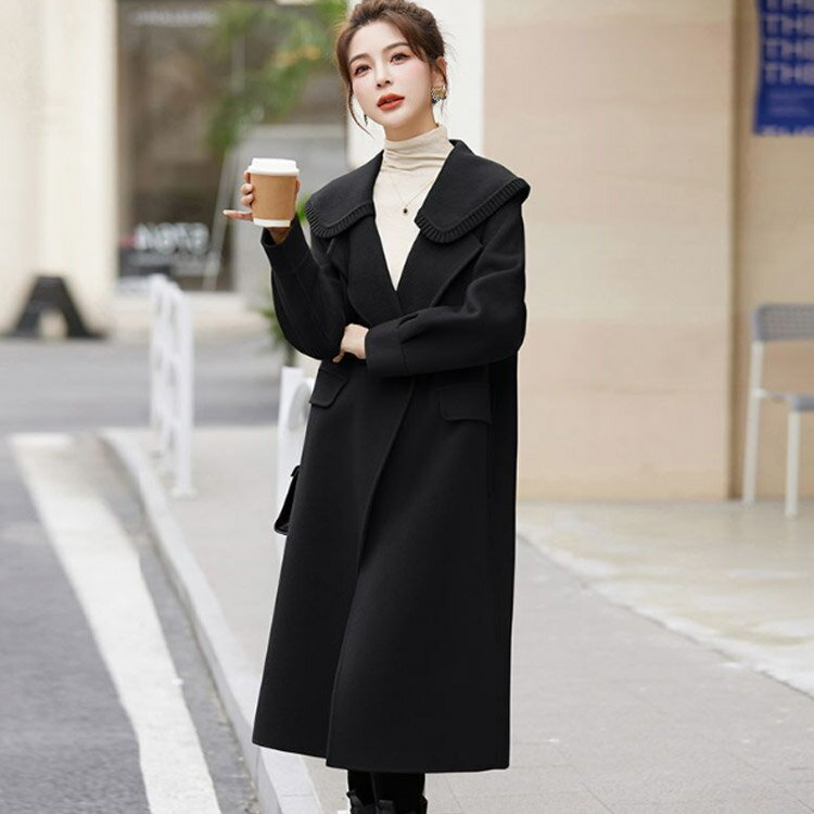 中綿入り トレンチコート レディース テーラード コート 秋 ロングコート ラシャコート ロング 冬 上品 スプリングコート アウター ラシャ ゆったり ビックカラーカラー ガーリー 大人可愛い シンプル 通勤 チェスターコート