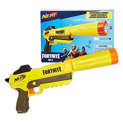 ナーフ フォートナイトFortnite SP-L エリートシリーズ レプリカ ブラスター 取り外し可能なバレル ナーフエリートダーツ6本付属 若者 10代 大人向け E6717