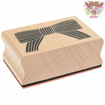 RICO DESIGN スタンプ☆Bow FSC 100%☆リボン りぼん ストライプ ボーダー木製 プレゼント クラフト 雑貨..