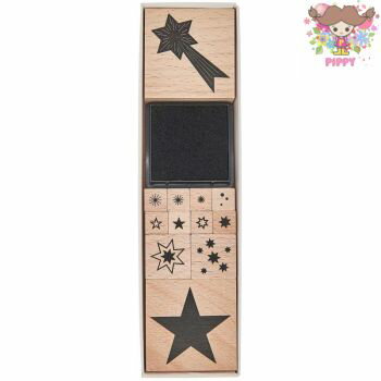 木製スタンプ２０種 Amazon | Coollooda スタンプインク (20色セット) スタンプ