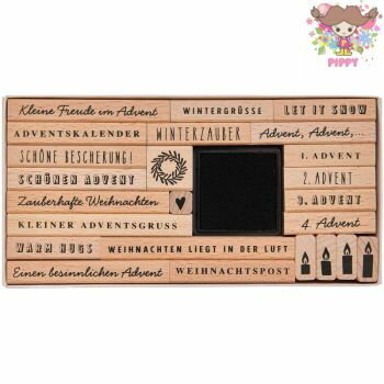 RICO DESIGN スタンプ24個入りセット☆for Advent FSC 100%☆【宅配便のみ発送可】アドベント ハート リ..