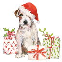 PPD ペーパーナプキン☆Christmas Pup☆(20枚入り)クリスマス 犬 ドッグ プレゼント 可愛い お洒落 素敵 デコパージュ ハンドメイド