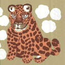 marimekko マリメッコ 可愛い ペーパーナプキン デコパージュ カルトナージュ☆KAKSOSET brown カクソセット ブラウン 動物☆ （1枚/バラ..