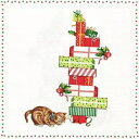 ドイツ HOME FASHION 素敵な ペーパーナプキン デコパージュ☆子猫とクリスマスプレゼント 動物☆(Caand Presents)(1枚/バラ売り)