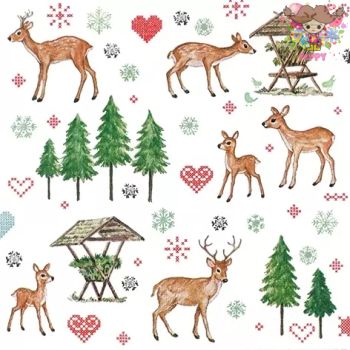 HOME FASHION ☆Charming Deers☆（1枚/バラ