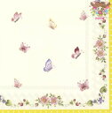 IHR ペーパーナプキン ☆SPRING AWAKENING V B(V B)☆VILLEROY BOCH（1枚/バラ売り）蝶 ボタニカル 花柄 デコパージュ 可愛い お洒落 素敵 華やか