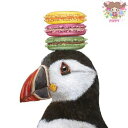PPD Vicki Sawyerシリーズ 素敵な ペーパーナプキン デコパージュ☆オラフ 鳥 とり マカロン☆(Olaf)(1枚/バラ売り)