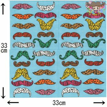 ����ŷ�����ѡ�SALE 20��OFF&�����ݥ�Paper+Design �ڡ��ѡ��ʥץ��� �ǥ��ѡ�������磻��ɤʸ��Ҥ� ɦ ���˥ޥ�����(Wild moustaches)��1��/�Х�����