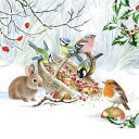 Ambiente ペーパーナプキン☆ Winter treat ☆ (1枚/バラ売り) クリスマス 動物 ごはん 小鳥 ウサギ 雪 オランダ 可愛い 素敵 お洒...