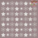 PPD 素敵な ペーパーナプキン デコパージュ☆ピュアスターズ 星 チョコレート クリスマス☆(Pure Stars chocolate)(1枚/バラ売り)