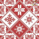 Paper+Design ペーパーナプキン デコパージュ☆トラディショナルレッド 雪 スノーフレーク クリスマス☆(Traditions red)(1枚/バラ売...