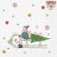 Stewo 可愛い ペーパーナプキン デコパージュ☆もみの木を届けに ソリ 星 雪 クリスマス☆(Lilli)（1枚/バラ売り）