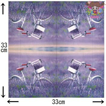 Ambiente ペーパーナプキン☆Bike In Lavender Field☆ （1枚/バラ売り） 写真風 ラ...