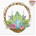 TETE a TETE ペーパーナプキン☆Easter basket catkins☆ (20枚入り)イースター バスケット たまご 花 デコパージュ 可愛い ...