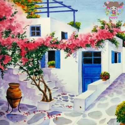 ti-flair ペーパーナプキン☆Greece Villa