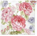 Paw ペーパーナプキン☆Julietta☆(1枚/バラ売り)薔薇 ローズ エレガント 花柄 デコパージュ 素敵 お洒落 可愛い ボタニカル 春柄