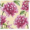 Paw ペーパーナプキン☆BEAUTIFUL PEONIES CREAM☆(1枚/バラ売り)ダリア エレガント 花柄 デコパージュ 素敵 お洒落 可愛い ボタニ...