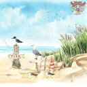 ti-flair ペーパーナプキン☆Fresh Fish at Coastal Dune☆(1枚/バラ売り)カモメ 浜辺 ビーチ 鳥 砂浜 海 空 デコパージュ...