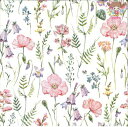 Fasana ペーパーナプキン☆Romantic flowers☆ (1枚/バラ売り)フラワー カンパニュラ ピンク 花柄 素敵 お洒落 デコパージュ