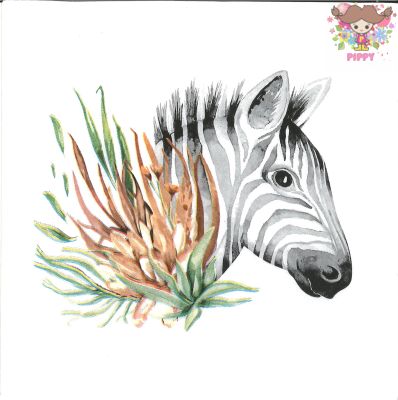 Fasana ペーパーナプキン☆Tropical Zebra