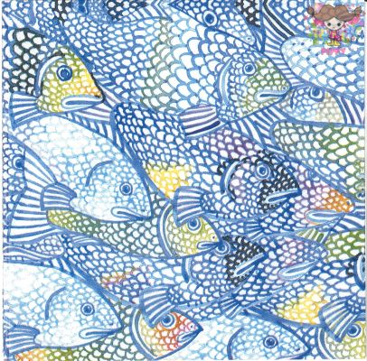 Fasana ペーパーナプキン☆Rainbow fishs