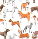 Fasana ペーパーナプキン☆Dog Love☆(1枚/バラ売り)犬 ドッグ プードル ハスキー ブルドッグ 柴犬 可愛い 動物 素敵 デコパージュ