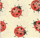 【カクテルサイズ】Fasana ペーパーナプキン☆happy ladybugs☆ (20枚入り)(W24cm×L24cm) てんとう虫 昆虫 素敵 お洒落 デコ...