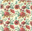 ڥƥ륵Fasana ڡѡʥץred floral pattern 1/Х(W24cmL24cm) ե ѥ Ũ ޯ ǥѡ