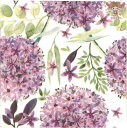 Fasana ペーパーナプキン☆Purple vintage flowers☆(20枚入り)アリウム ピンク 花柄 ボタニカル 素敵 デコパージュ