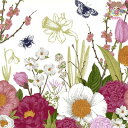 Paper+Design ペーパーナプキン ☆Spring Moment☆(1枚/バラ売り)チューリップ 春 ミツバチ 蝶 花柄 デコパージュ