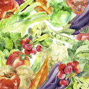IHR ペーパーナプキン☆VEGGIES☆(20枚入り)じゃがいも 大根 なす トマト 野菜 ベジタブル デコパージュ
